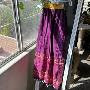 Natural Life Live happy bohemian purple pants